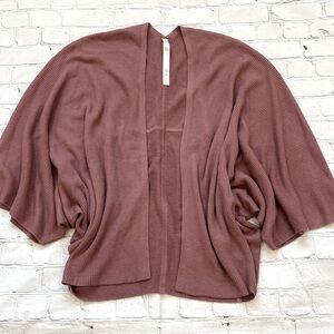 Lululemon Cashlu Knit Textured Wrap Sweater Spiced Chai